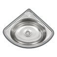 thumbnail image 4 of Wall Mount Kitchen Sink, Stainless Steel Triangle Wash Basin, Small Bathroom Corner Basin Sinks, Single Bowl Sink for Kitchen RV Caravan Camper Boat, 4 of 4