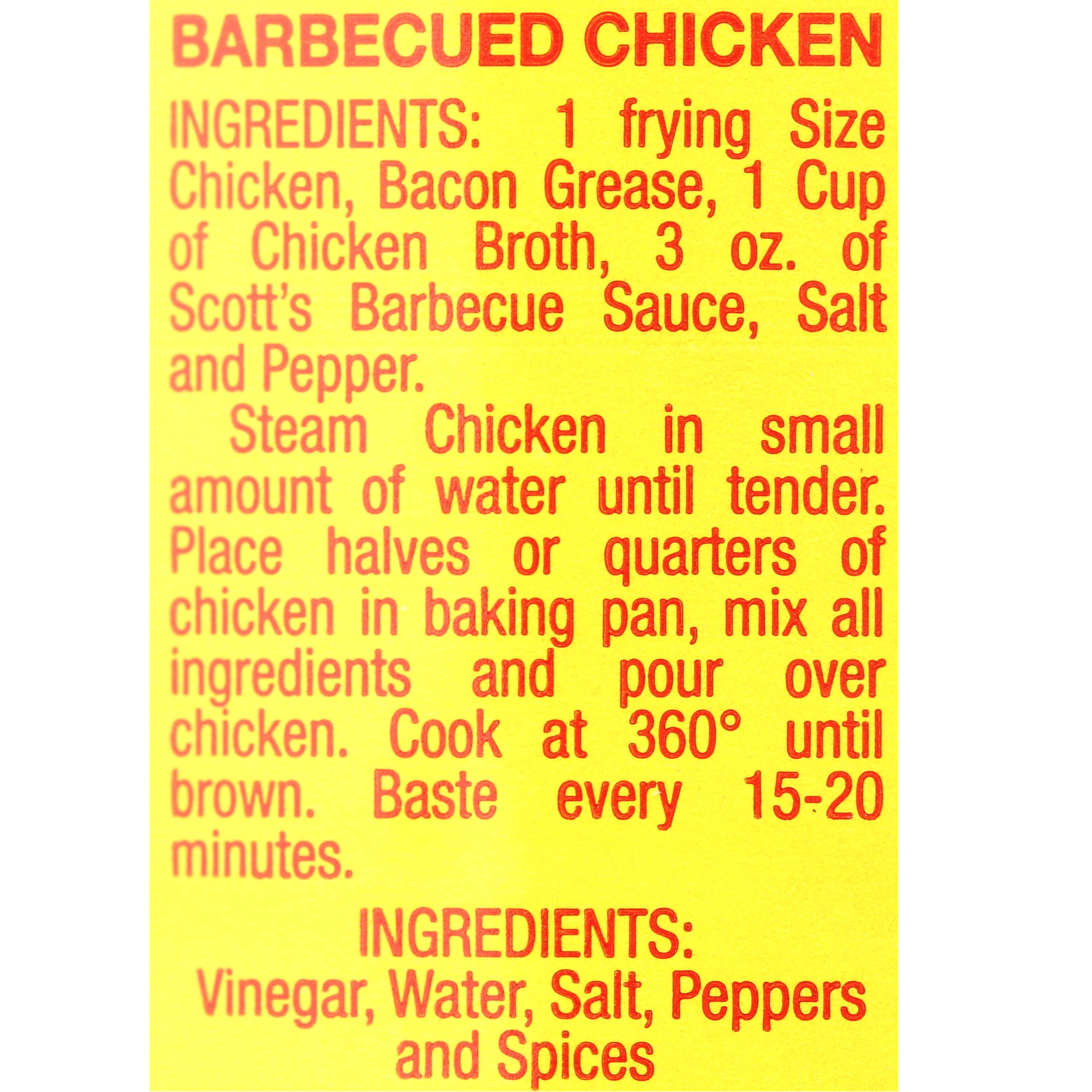 Scott's Red Hot Barbecue Sauce, 16 fl oz