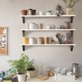 thumbnail image 7 of Icona Bay Rustic Wall Shelves W/ Brackets Set of 3 (Multiple Sizes), 7 of 7