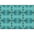thumbnail image 1 of Ahgly Company Machine Washable Indoor Rectangle Transitional Dark Cyan Green Area Rugs, 2' x 3', 1 of 7