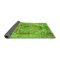 thumbnail image 2 of Ahgly Company Indoor Round Abstract Green Modern Area Rugs, 3' Round, 2 of 4