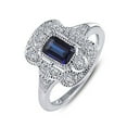 thumbnail image 3 of Lafonn Heritage Sterling Silver Platinum Plated Lassire Sapphire Ring (0.99 CTTW), 3 of 5