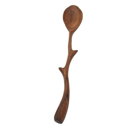

Wooden Spoon Sturdy Mixing Spoon Simple Delicate For Family Wood Log9.3x1.6in Walnut7.9x1.2in