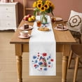 thumbnail image 2 of 4th of July Table Runner 70 Inches, Independence Day Floral Blue Red Vintage Bed Runner Dresser Scarves Tabletop for Indoor Outdoor Parties/Ceremony/Banquet, 13" x 70", 2 of 9
