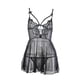 thumbnail image 2 of Gibobby Lenceria mujer sexy Conjunto de Lencería de Malla, Conjunto de Lencería Elegante para Dama para Noche de Bodas(Negro, XXG), 2 of 5