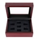 thumbnail image 1 of De Caja De Rojo Caja De Pendiente De Joyería Píldora Titular 7 agujeros, 1 of 9