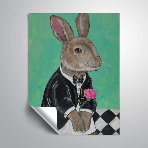 ArtWall The Bachelor, Removable Wall Art Mural by Holly Wojahn