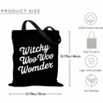 thumbnail image 2 of Just A Girl Who Loves Witchy Woo Woo Wonder Lover Halloween Canvas Bag 3Pcs, 2 of 5