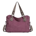 thumbnail image 3 of Bolso Mano para Hombres Y Mujeres Hombro Con Múltiples Bolsillos Lona El () Azul, 3 of 8