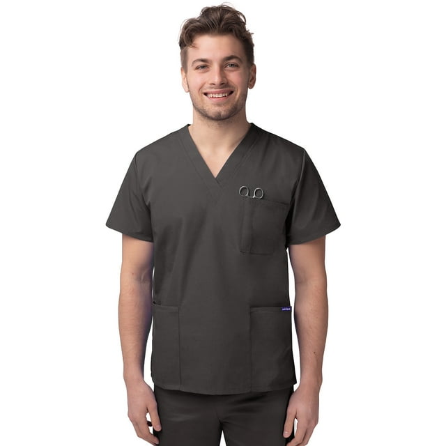 Sivvan Unisex V-Neck 3 Pocket Scrub Top (Available in 15 Colors)