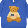 thumbnail image 3 of Inktastic Patriotic Bear with American Flag Sweater Toddler Sweatshirt, 3 of 4