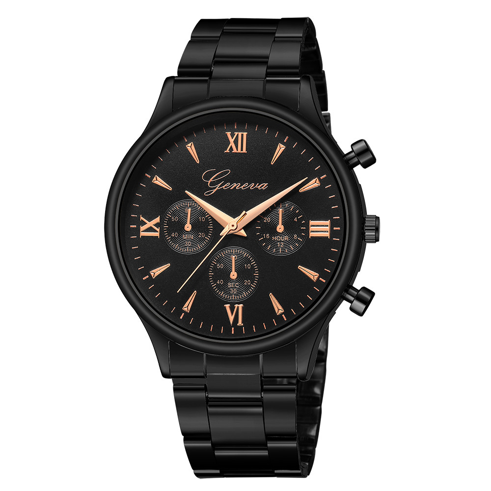 Luxury Watch Fashion Stainless Steel Watch For Men's Quartz Analog Wrist Watch