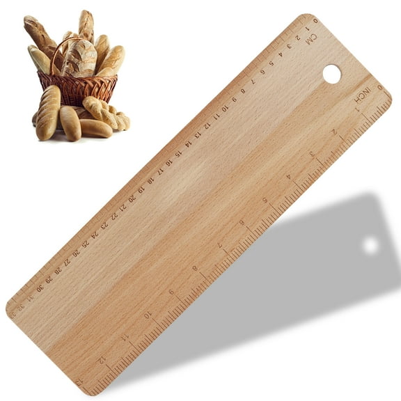 Lzvxtym Bread Transfer Peel 15 Inch Beech Wood French Bread Flipping Board Keep Dough in Shape for French Bread Baking