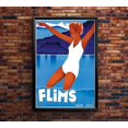 thumbnail image 2 of Switzerland - Flims - Vintage Travel Poster (16x24Inches), 2 of 6