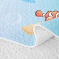 thumbnail image 5 of Erosebridal Cute Sea Turtle Quilt King, Cartoon Coral King Coverlet Set, Pink Blue, 3pcs, 5 of 7