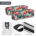 thumbnail image 4 of Easygdp Palm Leaves Flamingo para Estuche de Lápices de Cuero, Estuche de Papelería de Cuero, Estuche de Gran Capacidad con Cremallera, 4 of 7