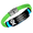 Green, variant on Lymphedema Medical Alert Bracelet, Glow in the Dark Pink Ribbon No Bp No Needles Awareness Silicone Wristband, Cancer ID Band for Women