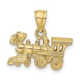 thumbnail image 3 of FJC Finejewelers 10k Yellow Gold 3d Locomotive Charm, 3 of 7