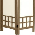 thumbnail image 3 of Oriental Furniture 5 1/2 ft. Tall Window Pane Fabric Room Divider, burnt Grey, 3 panel, 3 of 3
