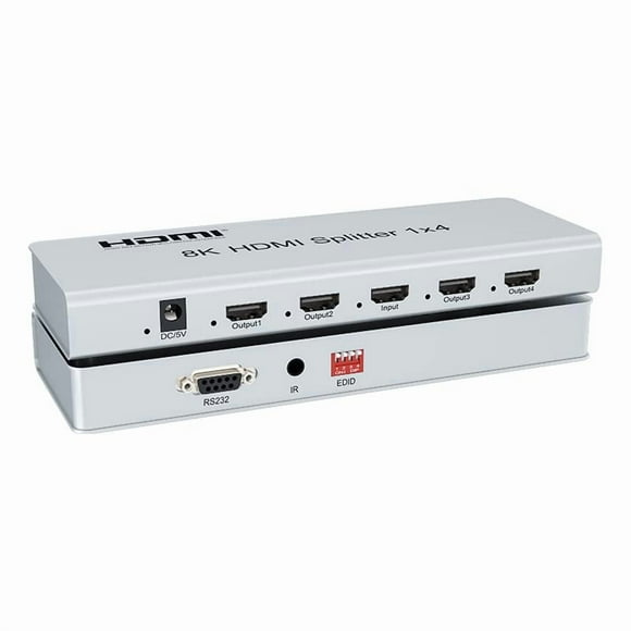 Expert Connect 1x4 HDMI Splitter | UHD 8K@60Hz/ 4K@120Hz | HDMI 2.0, HDCP 2.2 | 4 Port | 1 in - 4 Out |