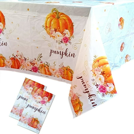

YLILILY Little Pumpkin Table Cloth for Birthday Pa