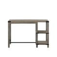 thumbnail image 4 of Walker Edison Modern Rustic Wood and Metal X Kitchen Island, Grey Wash, 4 of 11