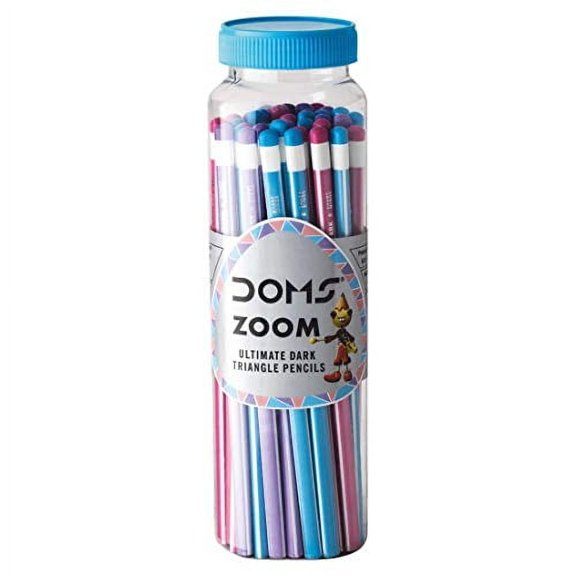 DOMS Dark Pencils, 30 Count, includes Sharpener, Eraser and Scale
