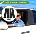 thumbnail image 2 of Unique Bargains Door Pillar Window Trim for Chevy Silverado 2014-2019 Black Front Left Right Anti Scratch Sticker Pillar Posts Cover 4 Pcs, 2 of 8