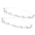 thumbnail image 1 of Paquete De Imitación De Flores Y Hojas Nupciales Diadema De Cristal Tiara - Cristales - Plata, 1 of 8