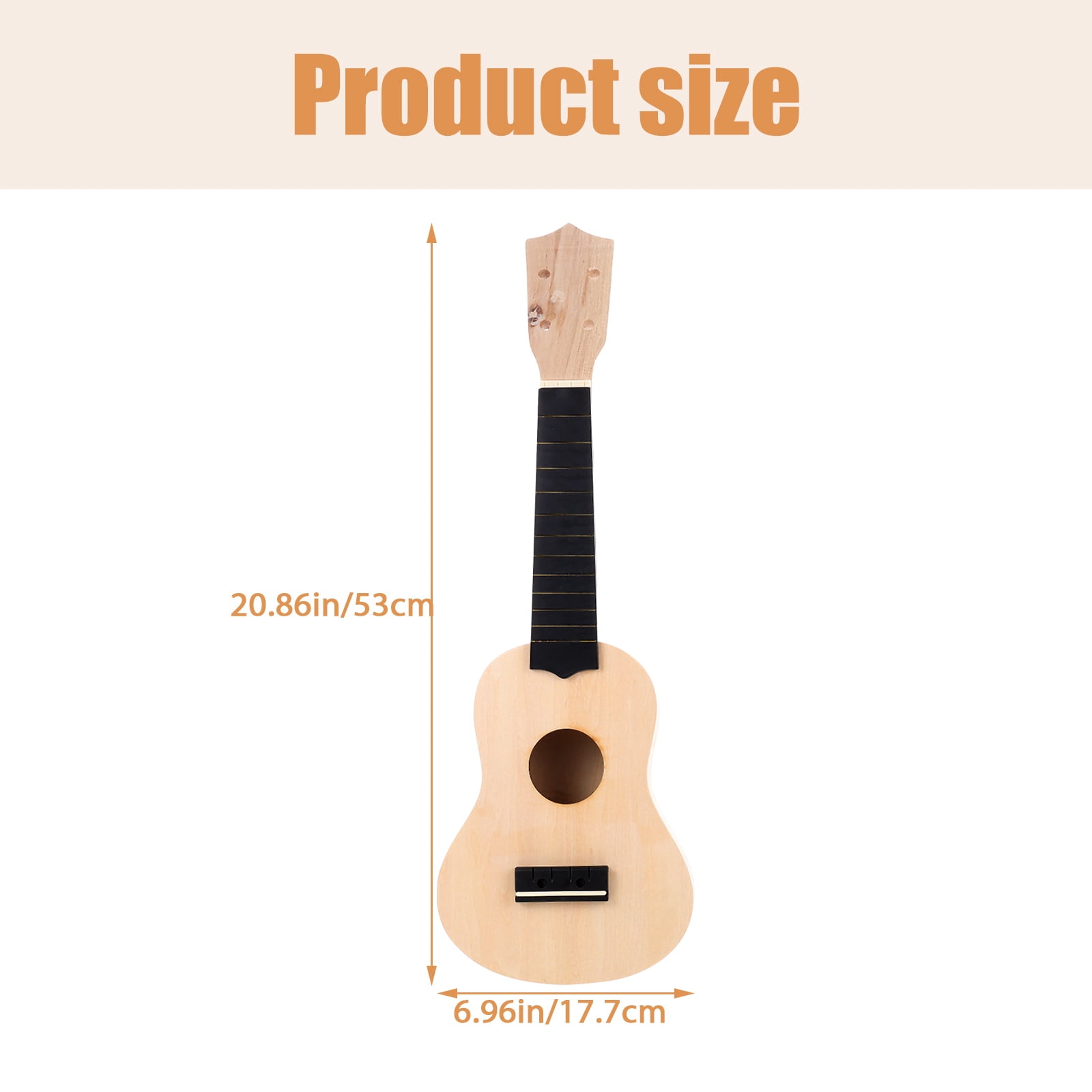 ULTNICE DIY Ukulele Making Kit with Synthetic Material Assorted Color for Kids and Family 1 Set