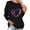 Black, variant on Honeeladyy Womens Breast Cancer Awareness Sweatshirts, Ladies Ribbon Print Pullover, Long Sleeve Casual Crewneck Hoodless Tops #Rr-Gray-M