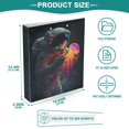 thumbnail image 3 of FORMRS 3 Ring Binder with Pockets 1.5" D-Rings Clip Board 200 Sheets Capacity, Black Astronaut, 3 of 8