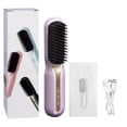 thumbnail image 1 of BotaniNest Cordless Straight Hair Brush Portable Three Speed Adjustable Straight Hair Brush Charging Heating Short Hair All Types Travel Friendly Daily Styling., 1 of 6
