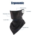 thumbnail image 2 of Pañuelo de verano Transpirable Correr Ciclismo Deportes Cara Cuello Bufandas (Negro), 2 of 8