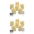 thumbnail image 1 of 12x Velas LED, Velas Parpadeantes Sin Llama, Velas Recargables, Velas de Real con Control Remoto, Color Lechoso, 1 of 5