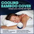 thumbnail image 4 of EnerPlex Memory Foam Firm Pillow w/Removable Washable Cover, King, 2 Pack, 4 of 9