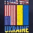 thumbnail image 3 of CafePress - I Stand With Ukraine Support Ukrainian Ame T Shirt - Women's V-Neck Dark T-Shirt, 3 of 4