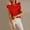 Red, variant on Women's Tanks Casual Racerback O-Neck Ruffle Sleeveless Tops for Summer Loose Blouse Tank Women’s Wardrobe White XL