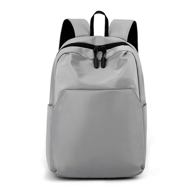 Mochila ligera de nailon para hombre - Mochila de viaje de color liso con múltiples bolsillos, 33 x 22 x 11 cm - Gimnasio, senderismo y uso diario