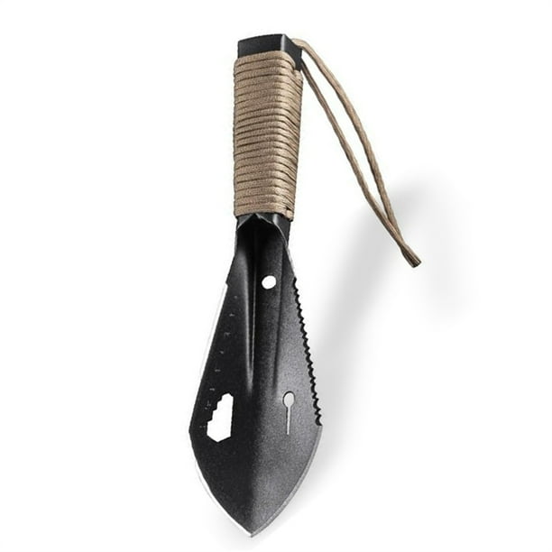 Advancent Paleta de de senderismo, pala de jardinería, pala de jardín, supervivencia al aire libre, multiherramienta, equipo para campistas, Jardín y Patio Negro Advancent HA011912-01B