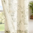 thumbnail image 3 of Cortinas de Cocina Jinchan de Lino Floral Juego de 2 Paneles 138x137 cm, 3 of 9