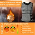 QRIC Neoprene Sauna Suit Corset for Men Waist Trainer Shapewear Vest