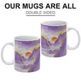thumbnail image 3 of 11 oz Ceramic Coffee Mug - Purple Decor Mountain Themed, Great for Home or Office, 3 of 8