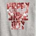 thumbnail image 3 of Instant Message - Happy Game Day Football - Toddler & Youth Crewneck Fleece Sweatshirt, 3 of 6