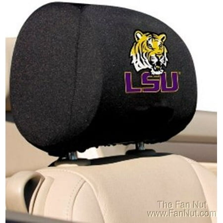 - LSU Tigers BSI 2-pack Black Auto Head Rest Covers Louisiana State University