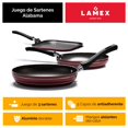 thumbnail image 2 of Juego x3 Sartenes Antiadherentes -  | Bateria de Cocina - Utensillos de Cocina | Ideal para tu Hogar & Cocina Integral | Sarteneta Cuadrada 28x28-20 - 24 cm, 2 of 7