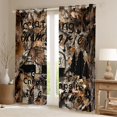 thumbnail image 2 of Erosebridal Adventure Theme Car Curtains Pack of 2 (42x84 Each) for Teens Female Men,Girls Boys Autumn Camping Maple Leaves Curtains Blackout,Breathable Home Decor, 2 of 6