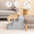 thumbnail image 4 of TEMOGU-Curved Dog Stairs Ramp for Small Dogs 15.7" H, 3-Step Dog Steps for Couch Sofa and Chair, Pet Stairs for Cats, Non-Slip Balanced Pet Steps Indoor, Light Grey, 4 of 4