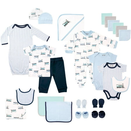 Newborn Deluxe Coordinated Baby Shower Gift Set, 24pc (Baby (Best Gift For Newborn Baby Boy)