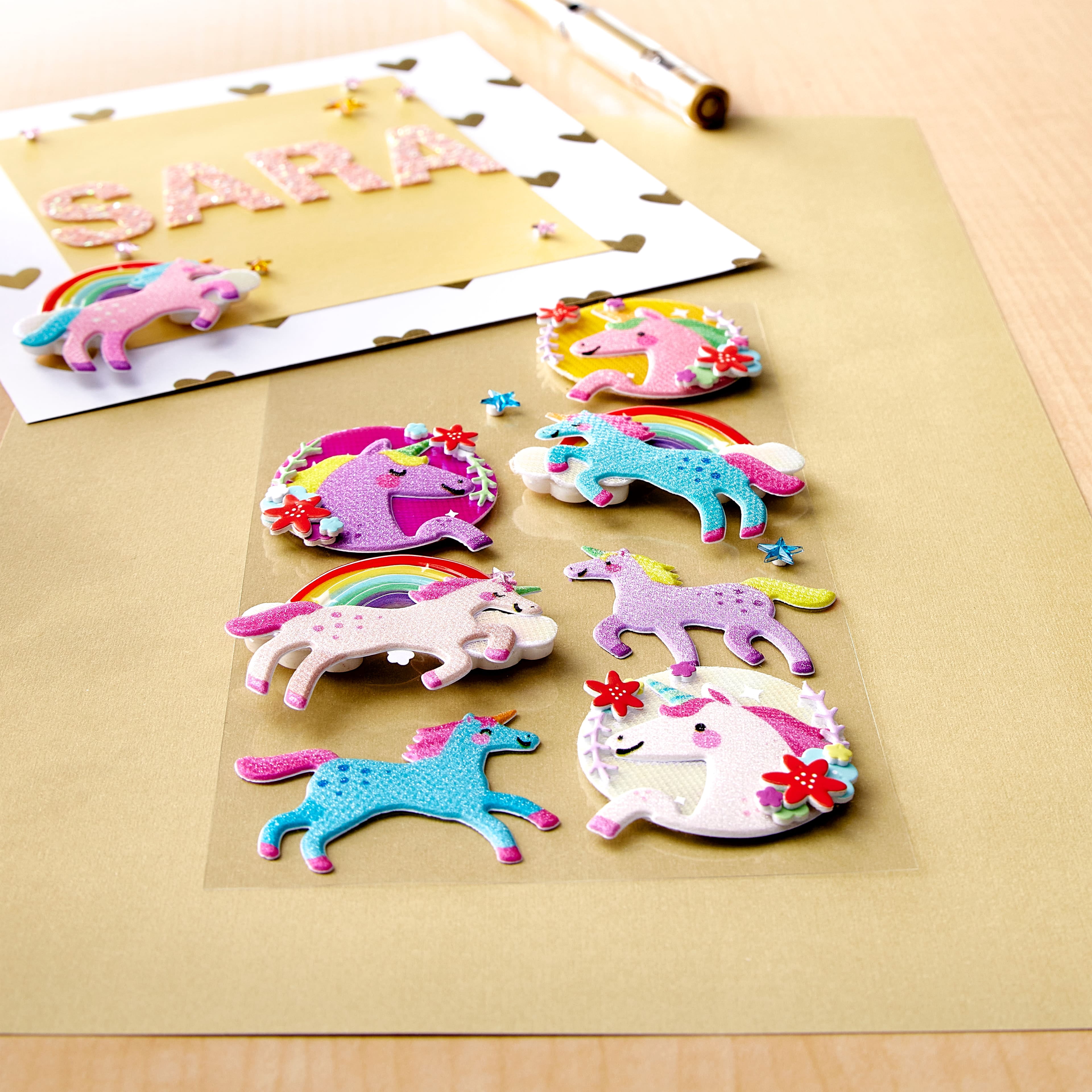 Recollections Unicorn Stickers, 12 Pack